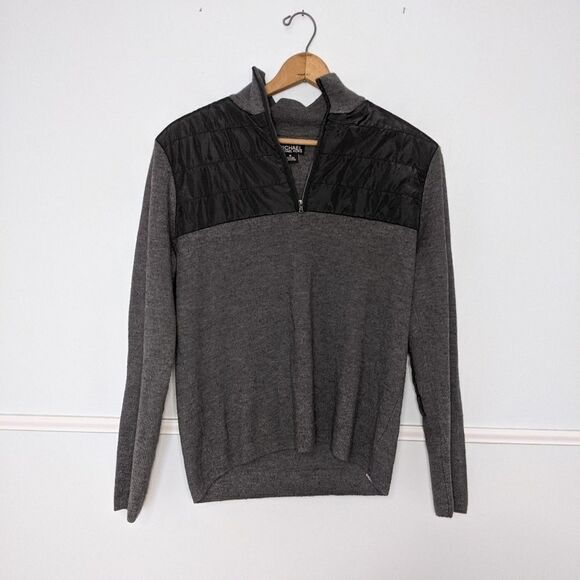 Michael Kors Grey half zip sweater Size M - Picture 1 of 2
